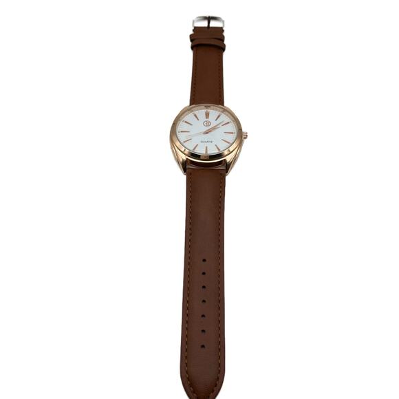 3T Quartz Analog Wristwatch in Brown/Gold - Picture 2 of 6